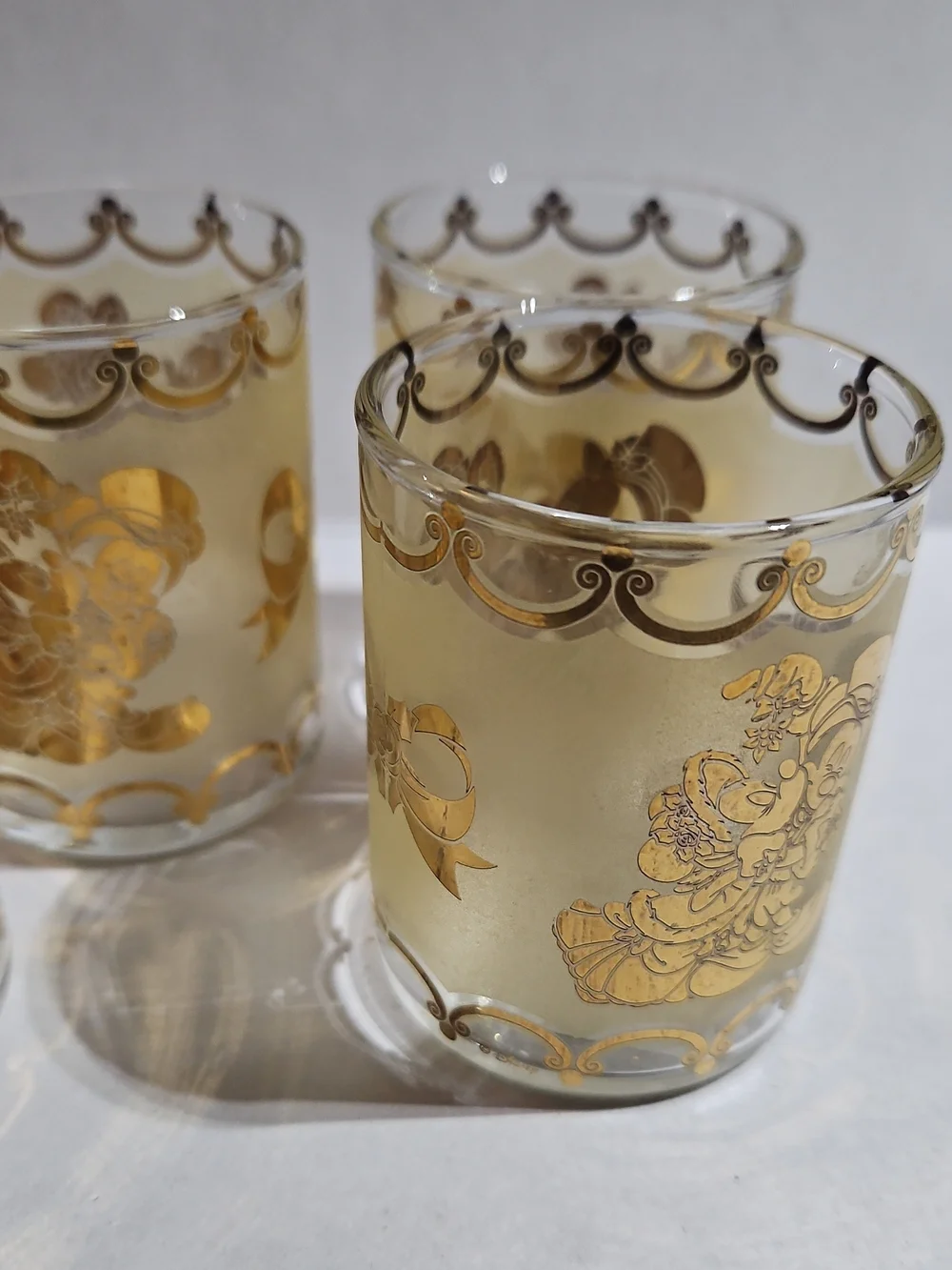 Gold Accent Shot Glass Set - 4 Pack